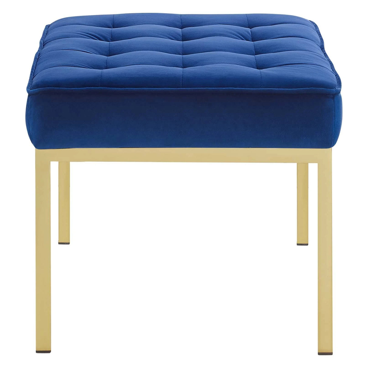 Navy Performance Velvet Bench A82489