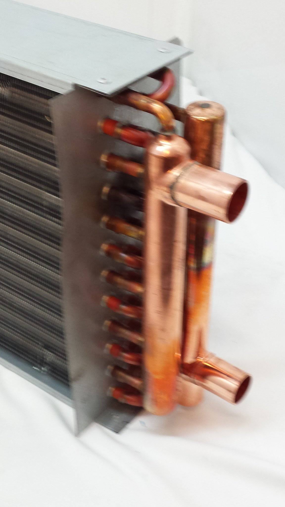 16x18 Water to Air Heat Exchanger with 1x22 Copper Ports I77097