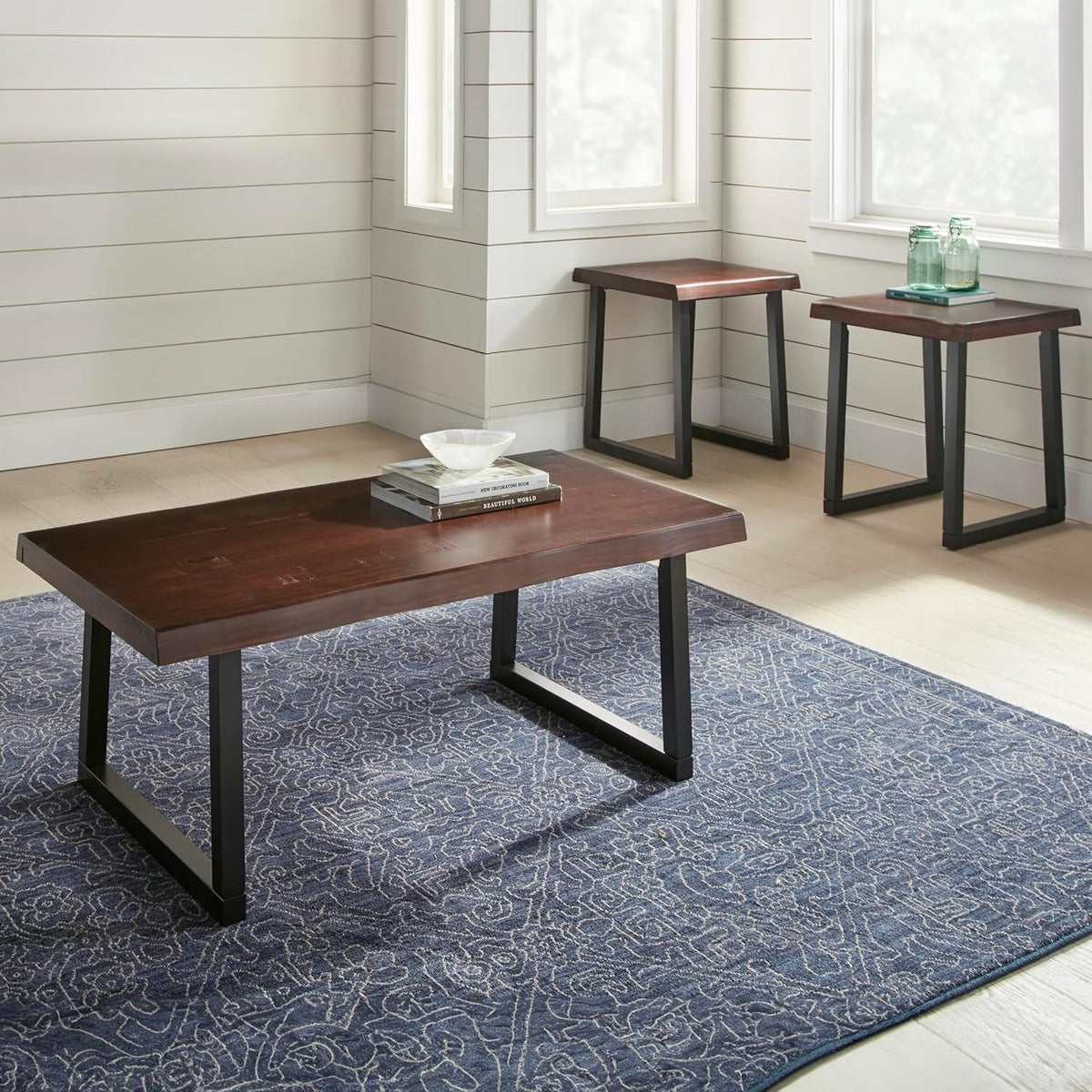 3 Piece Occasional Table Set - Brown T429465