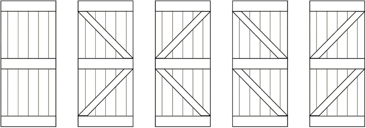 Brown/Walnut Knotty Pine Wood Sliding Barn Door Slab Q230