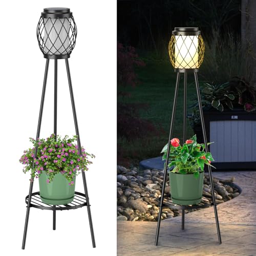2 Pack Solar Lights Outdoor with Plant Stands J251535