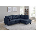 Navy Blue Right Hand Facing Corner Sectional P1332