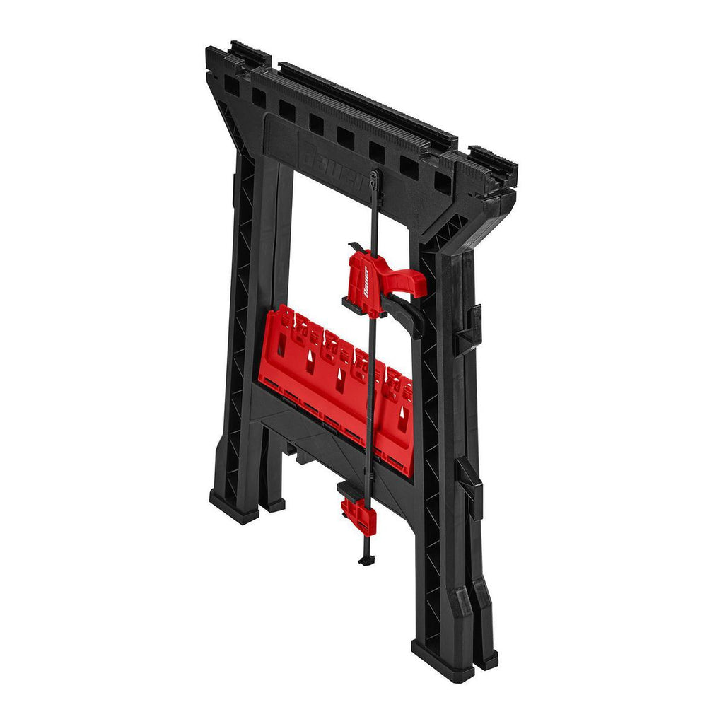 Polypropylene Folding Sawhorse with Bar Clamp, 500 lb. Capacity M813777