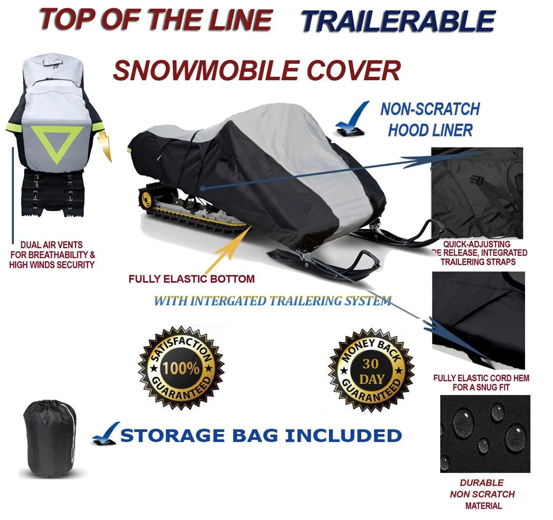 600D Snowmobile Travel and Storage Cover P27739