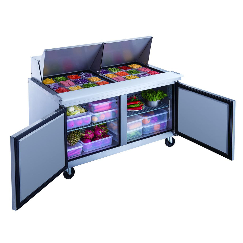 Commercial Stainless Steel Salad Prep Table Refrigerator Q6295