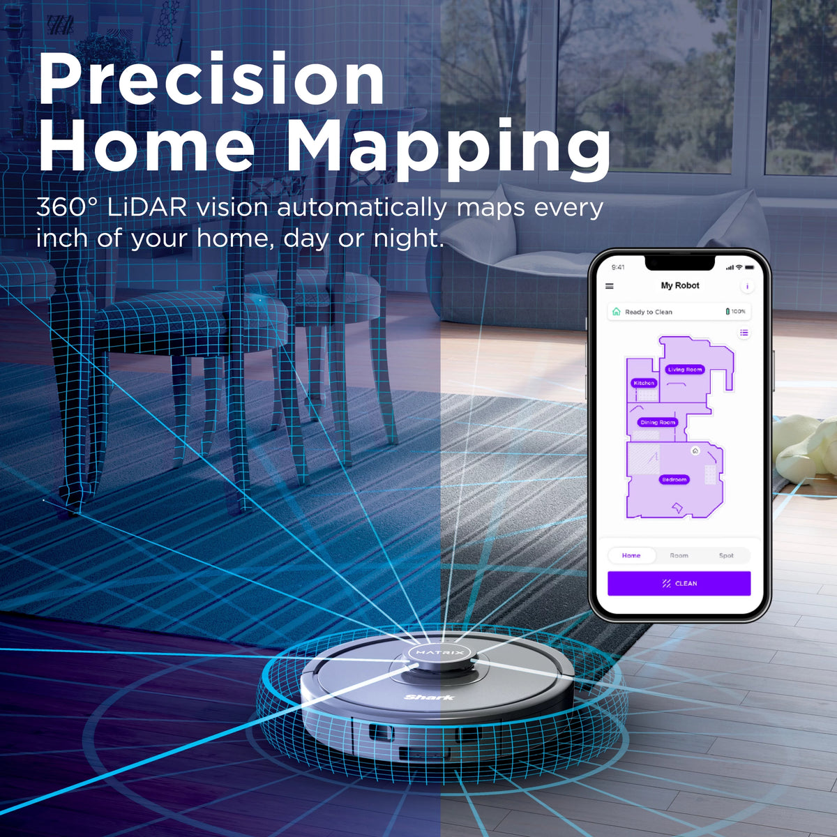 Robot Vacuum with Home Mapping P714