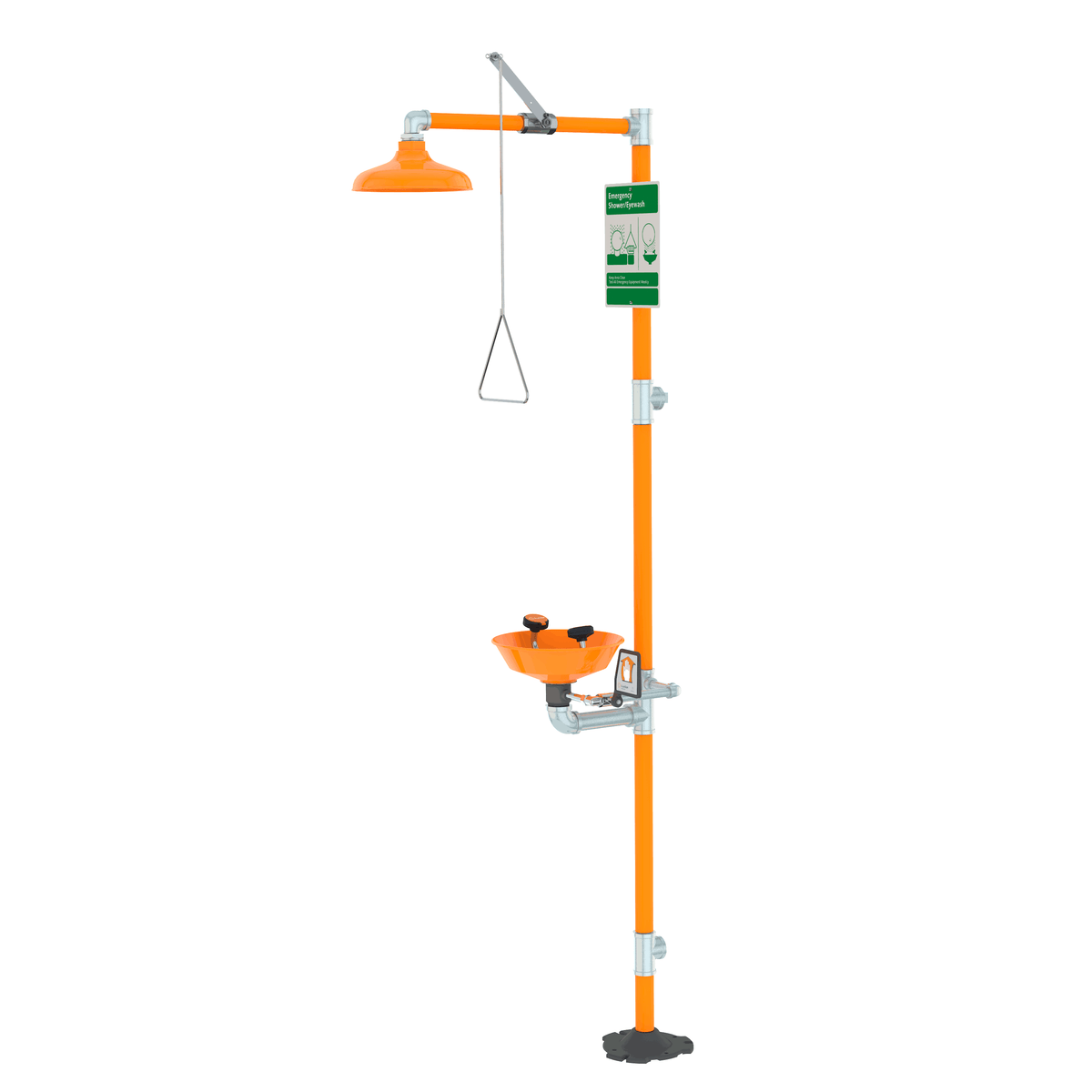 Plastic Bowl Safety Station with Eye/Face Wash U7548