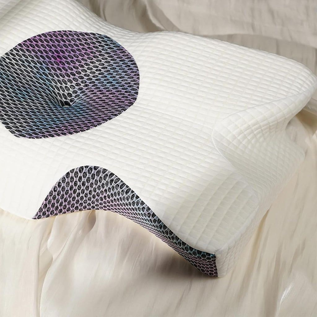 Ergonomic Memory Foam Cervical Pillow with Pillowcase B90493