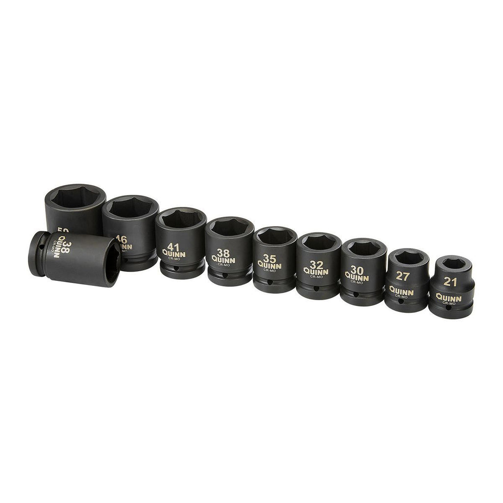 1 in. Drive Metric Impact Socket Set, 10-Piece D43398