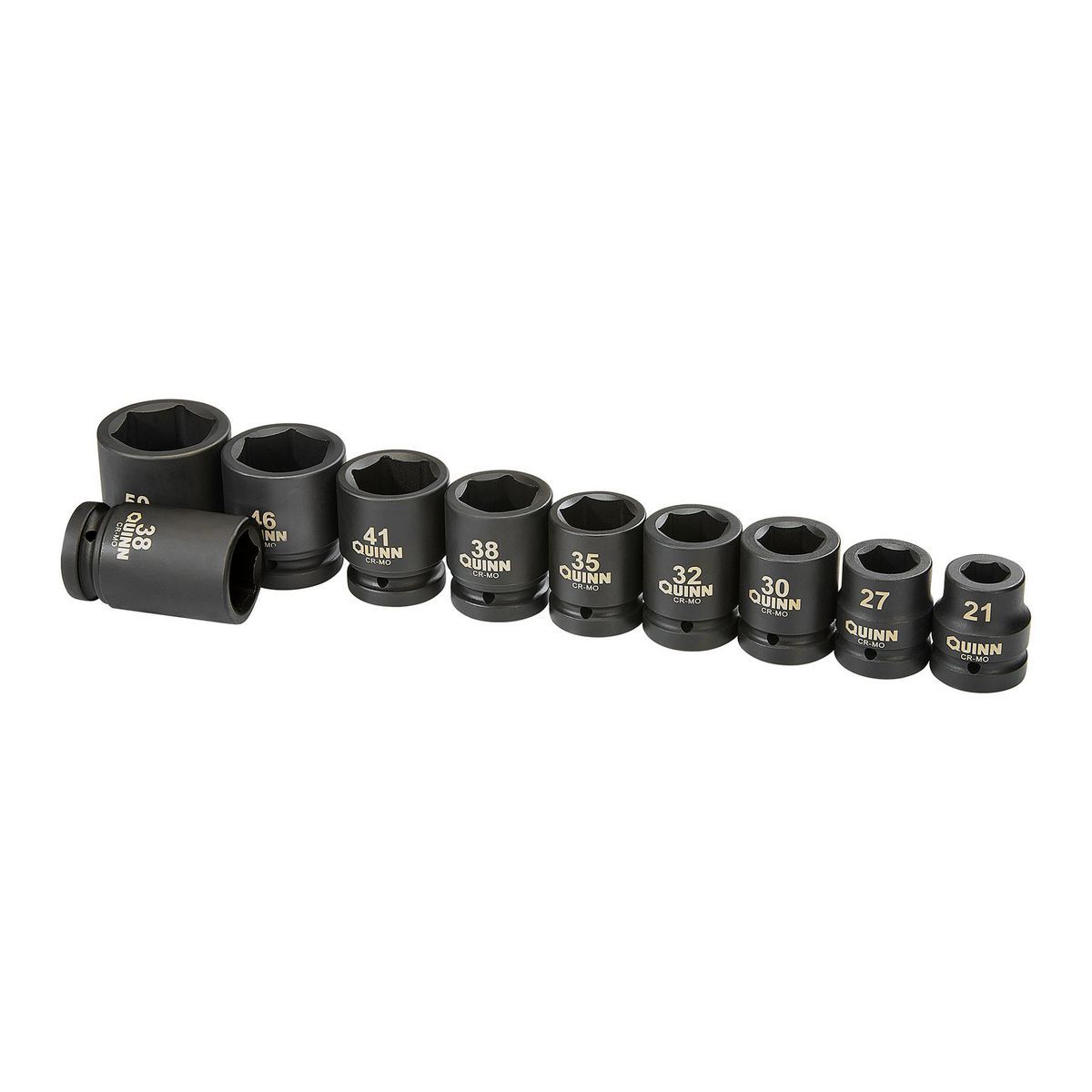 1 in. Drive Metric Impact Socket Set, 10-Piece D43398