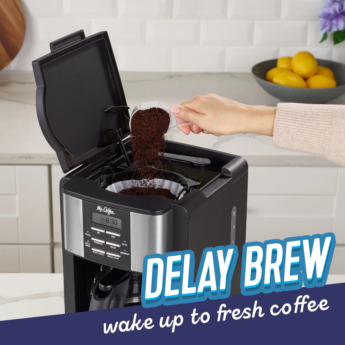 12 Cup Coffee Maker with Decaf Function L1438