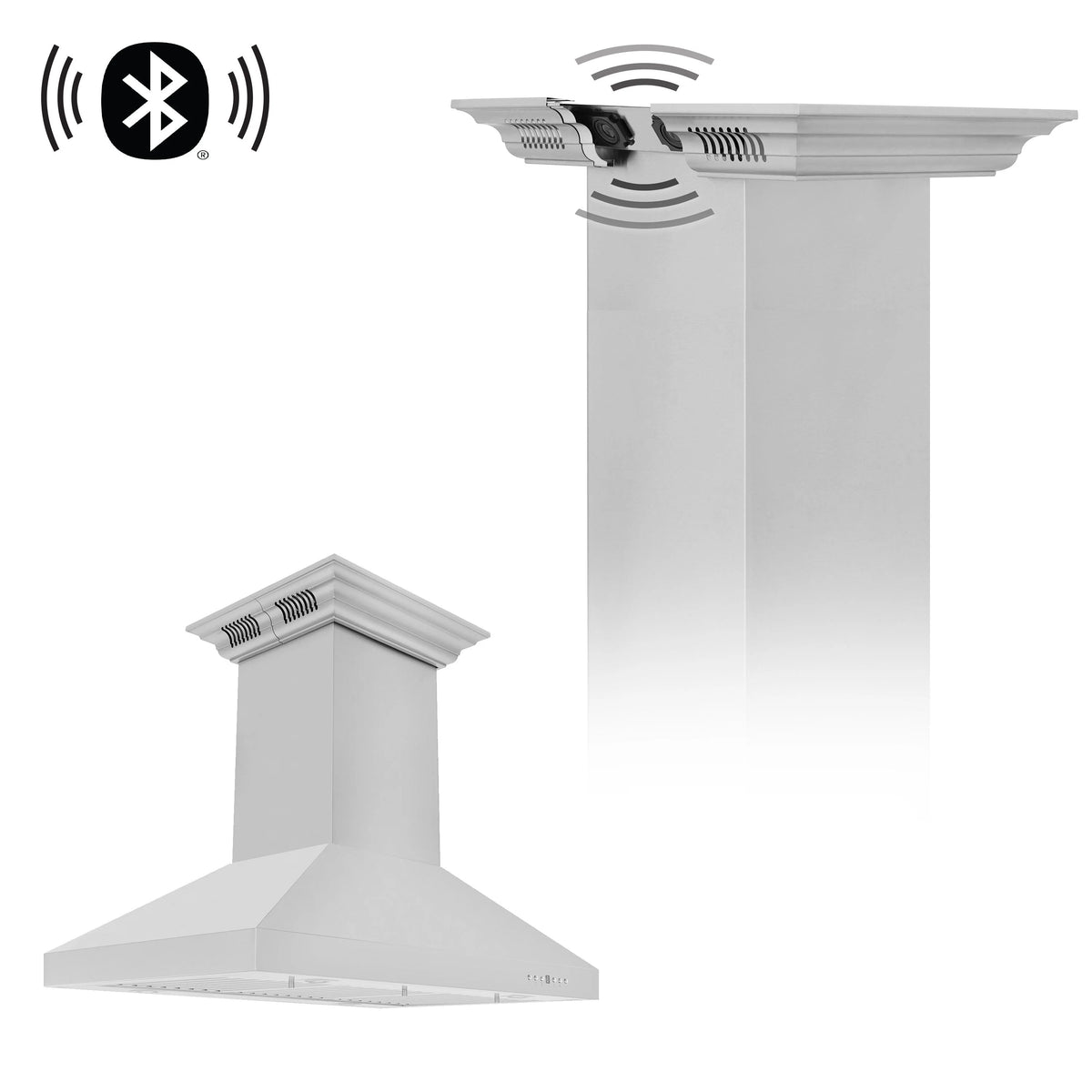 42 Island Mount Range Hood in Stainless Steel with Built-in Speakers I6396