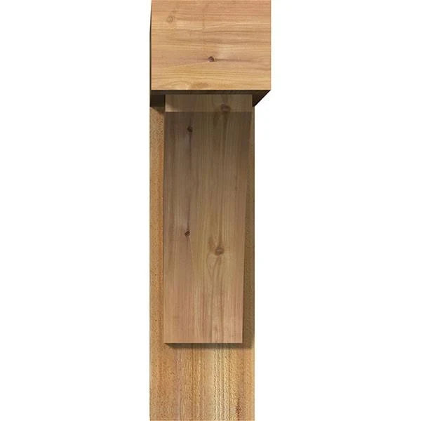 8x22W x 30x22D x 30x22H Rough Sawn Bracket with Offset Brace, Western Red Cedar T5203