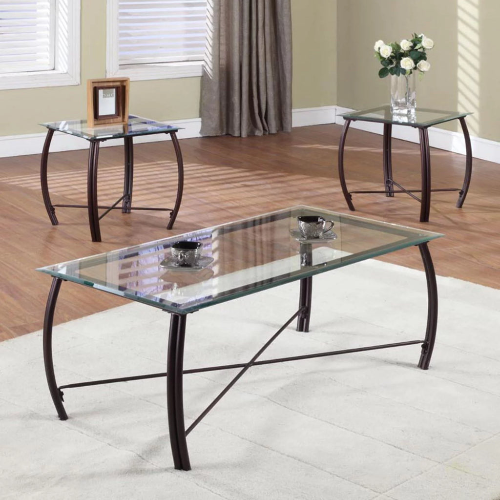 3 Piece Cocktail and End Table Set V390113