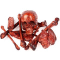 Blood Red Halloween Skeleton Set Fake Bloody Severed Bone Feet Broken Body Parts Props O21390
