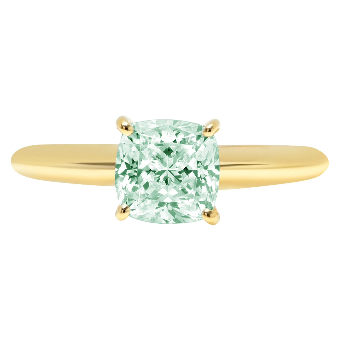 18k Yellow Gold Solitaire Ring R9055