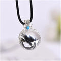 Natural Stone Crystal Pendant Ball Polishing Energy Bead Healing Stone Raw Quartz K75029