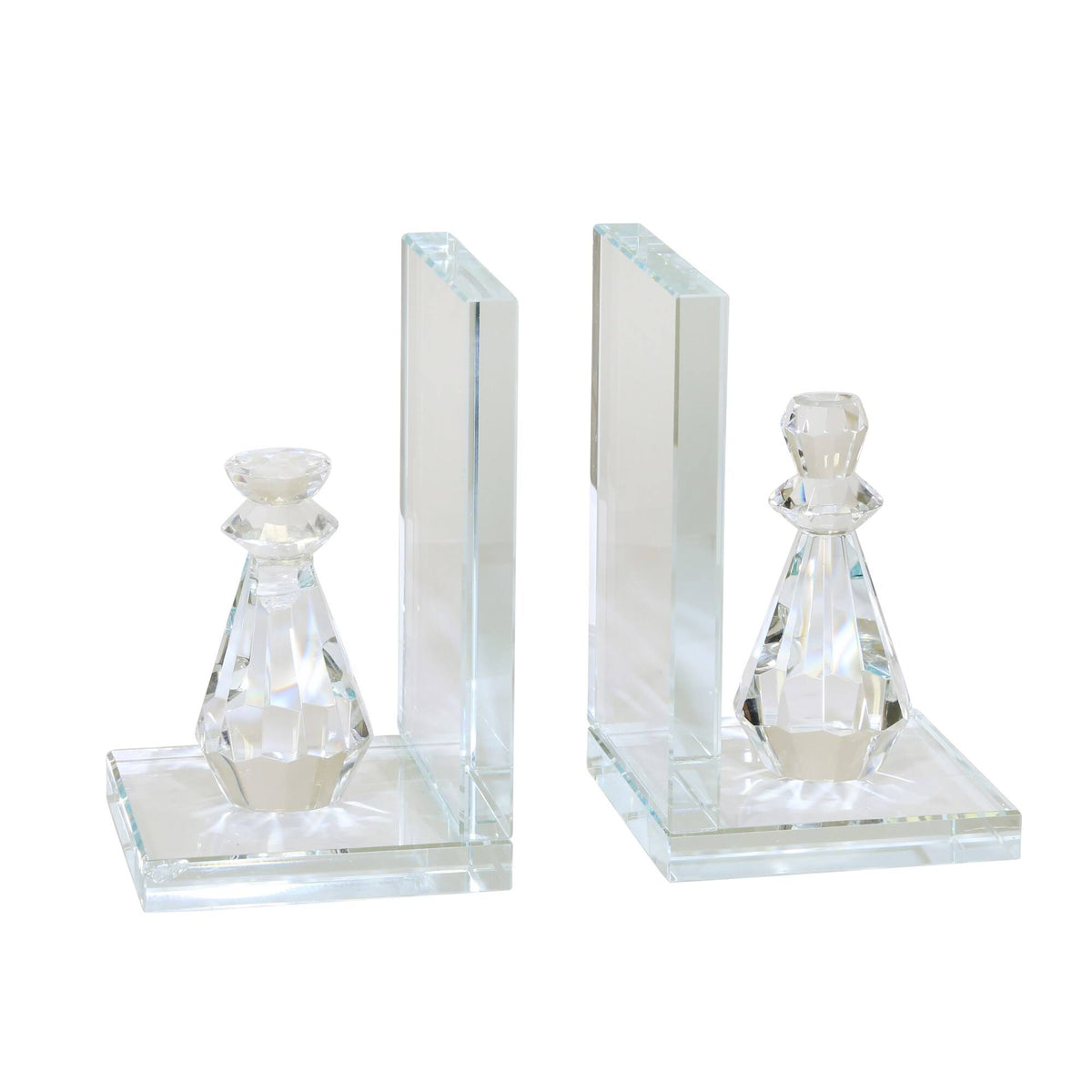 Crystal Chess Piece Bookends, Set of 2 Z486309
