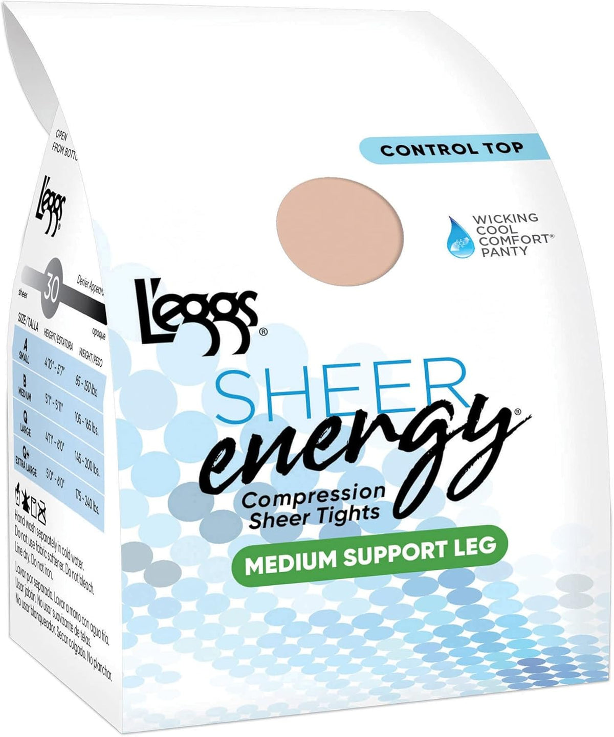 Off White Sheer Support Pantyhose B856654