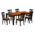 7 Piece Wood Dining Table and Chairs H5094