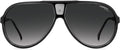 Polarized Grey Shaded Pilot Sunglasses 63 E9549