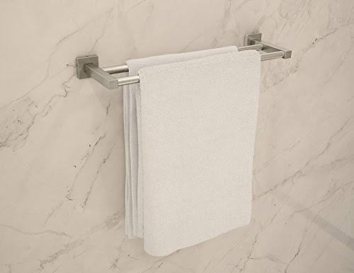 18x22 Double Rail Towel Bar - Satin Nickel V280