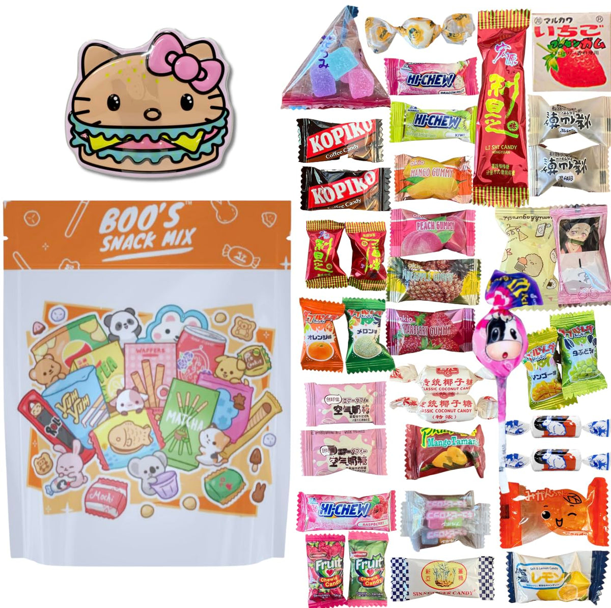 40pc Asian Mystery Candy Mix with Tin Z679131