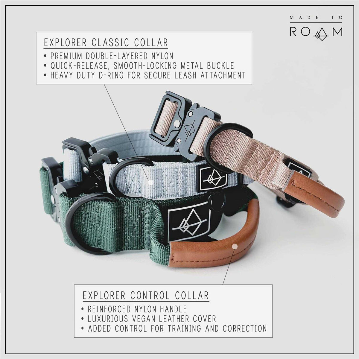 Adjustable Heavy Duty Nylon Dog Collar with Metal Buckle O5608