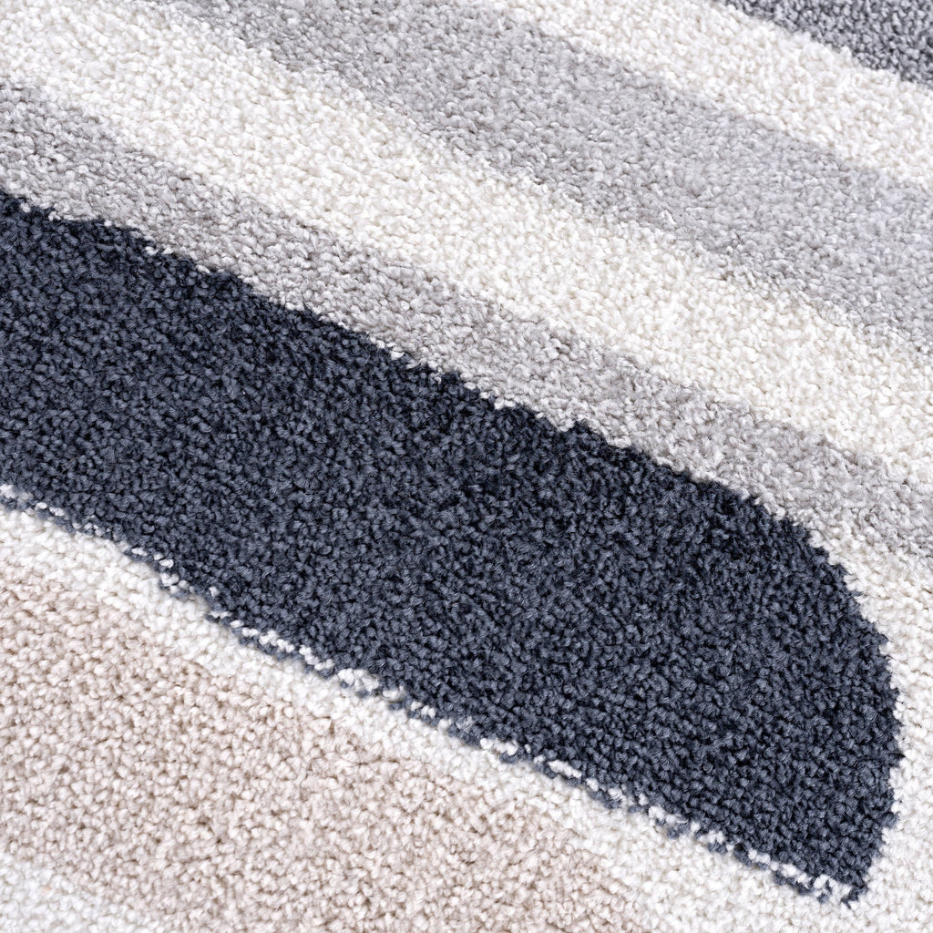 Cream Grey 6 x 9 Area Rug R92916