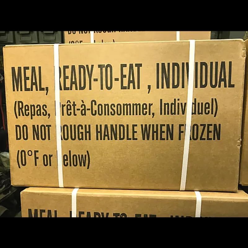 MRE Meal Kit Bundle Cases with Heater - Inspection Date 2025 or Better C18103