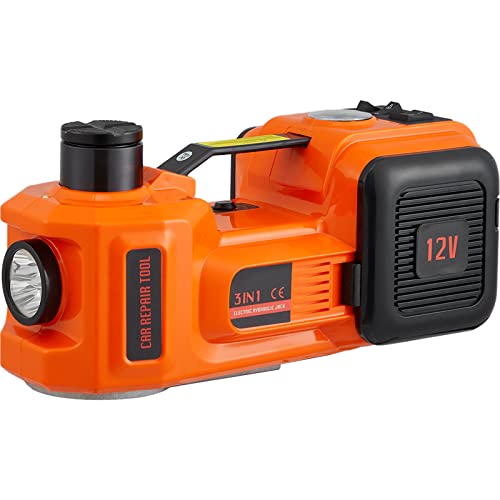 5 Ton Hydraulic Electric Car Jack with Impact Wrench and Inflatable Pump F1508