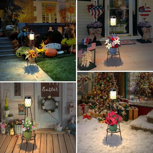 2 Pack Solar Lights Outdoor with Plant Stands J251535