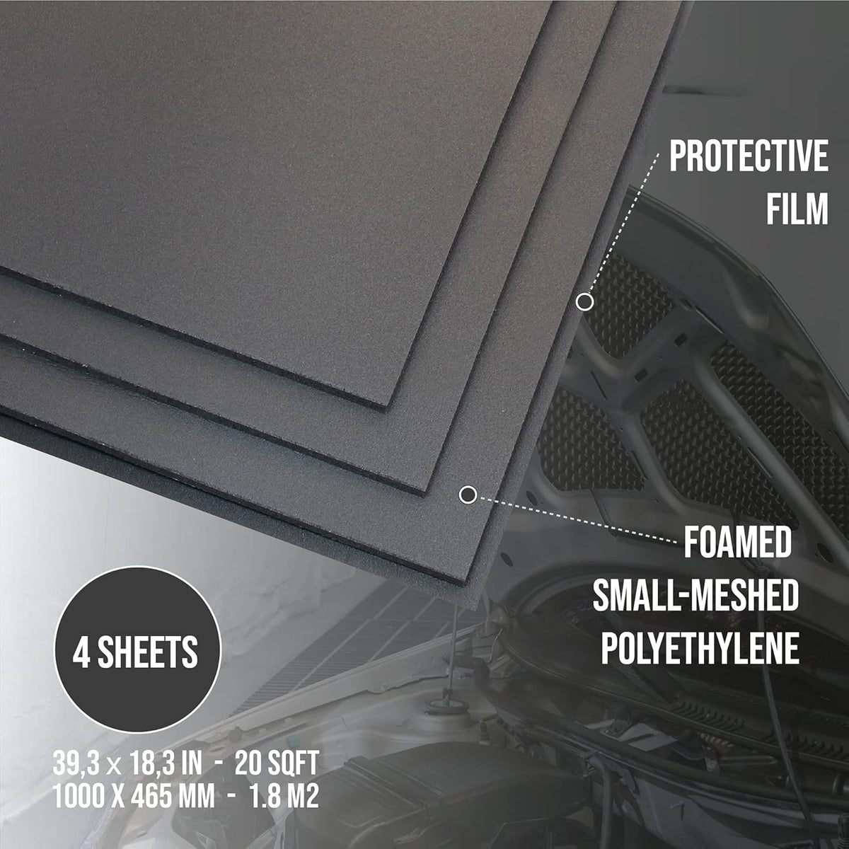 150 Mil 20 Sqft Car Sound Deadener Material Y778