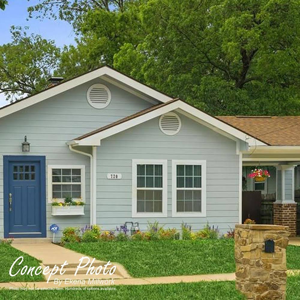 Octagonal Surface Mount PVC Gable Vent with Brickmoul S2609