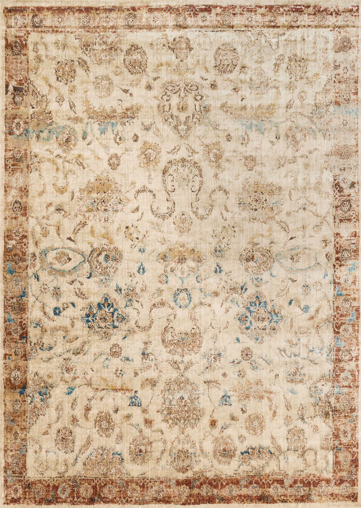 Ant. Ivory Rust 12'0 x 15'0 Rug D740