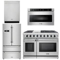 48 Propane Gas Range, Dishwasher, Refrigerator, Microwave L20771