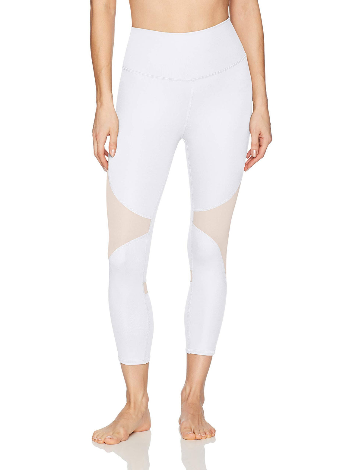 High-Waist Yoga Capris White Xxs R592
