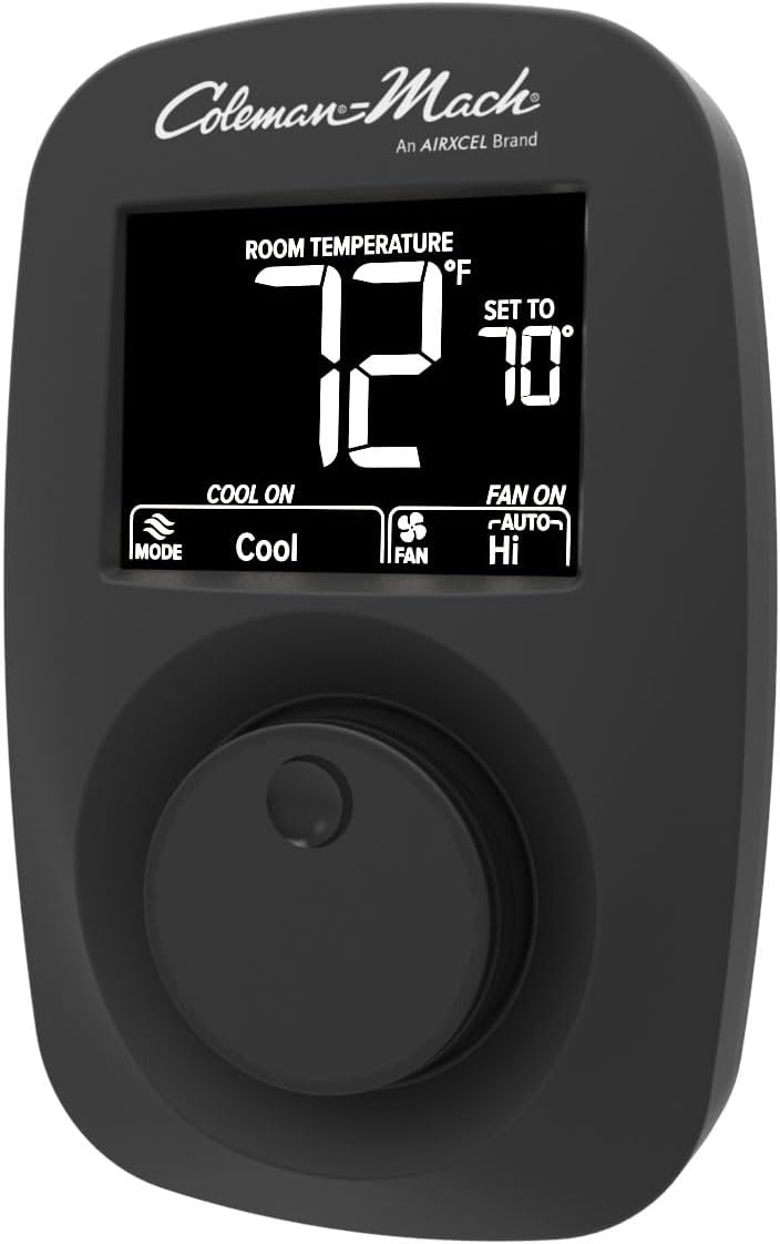 Black Digital Wall Thermostat B813