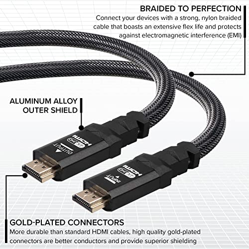 Red Braided Nylon 6ft HDMI Cable P929