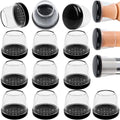 16PCS Black Square Furniture Sliders for Carpet and Hardwood Floors S670