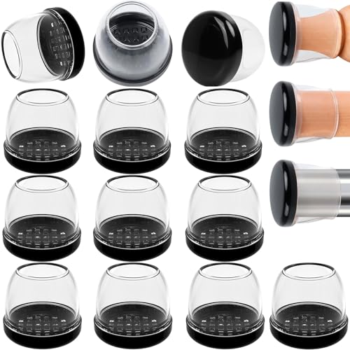 16PCS Black Square Furniture Sliders for Carpet and Hardwood Floors S670