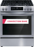 30" Front Control Gas Range with Convection Bake Q747403