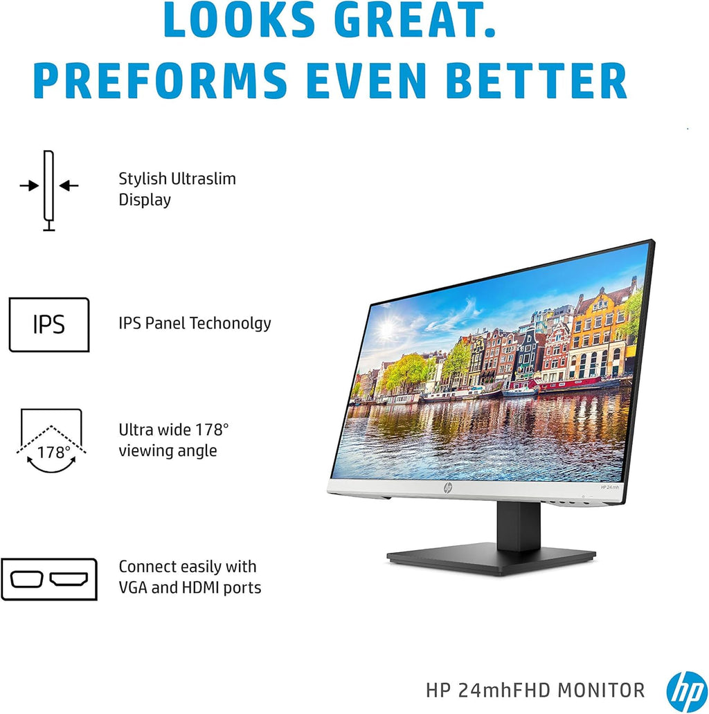 23.8-Inch FHD IPS Computer Monitor with Built-In Speakers W15831