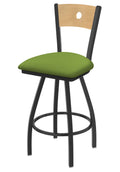 Swivel Counter Stool with Pewter Finish F2158