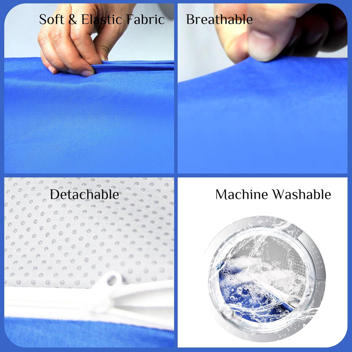 Foam Bed Wedge Pillow 7.87 x 9.84 x 23.62 in. O895