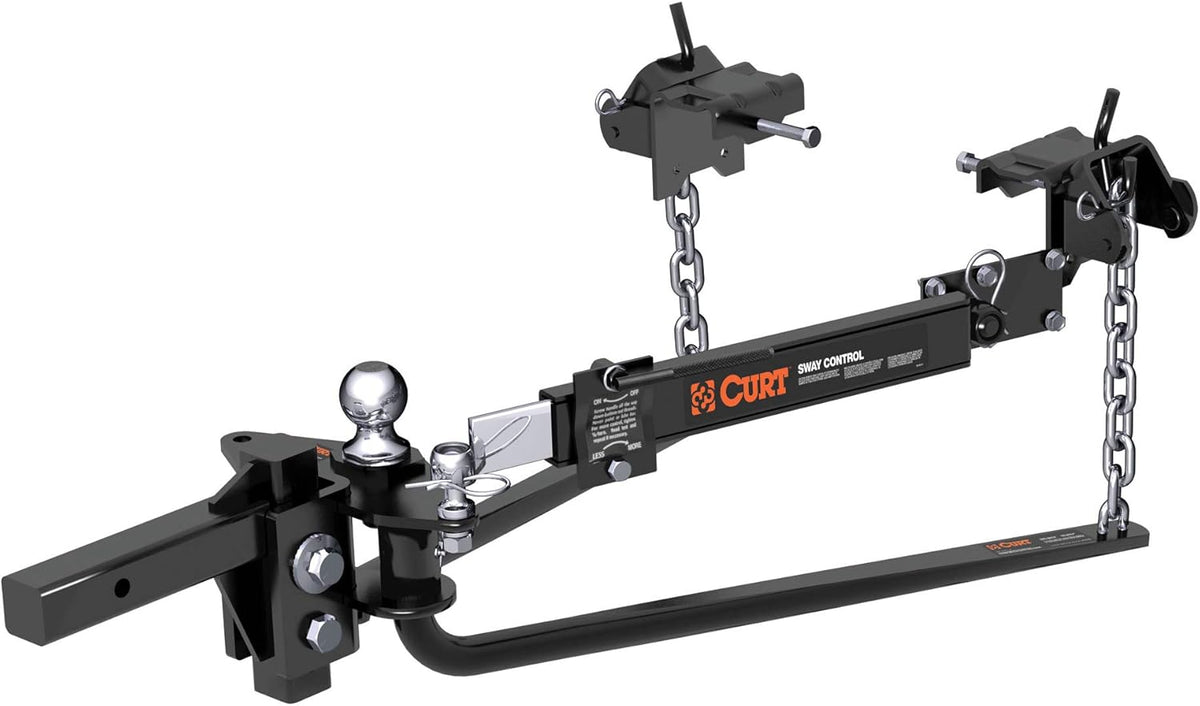 Black Round Bar Weight Distribution Hitch with 2-In Shank, 2-5/16-Inch Ball A27107
