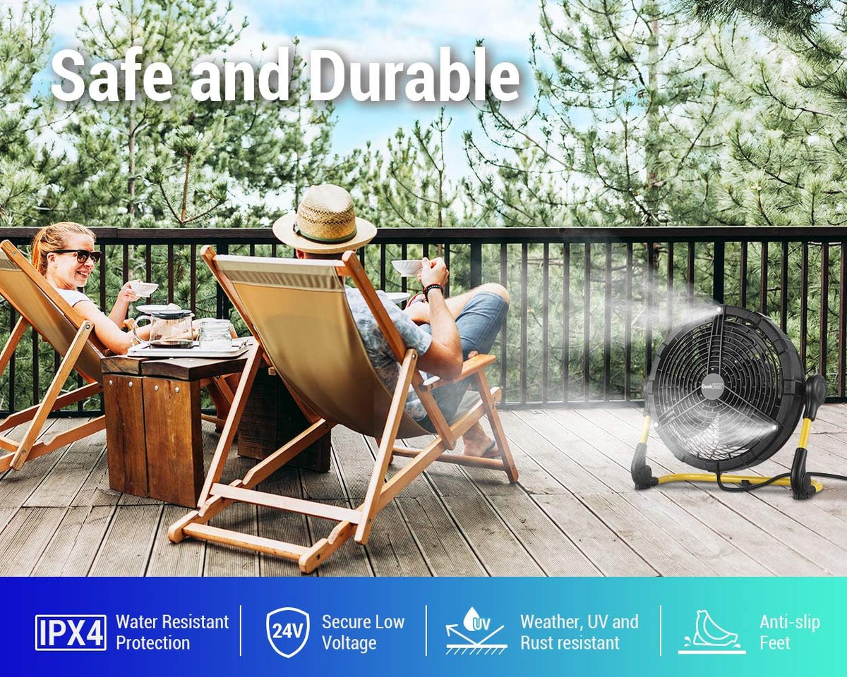 Rechargeable Outdoor Misting Fan 16 inch E26208