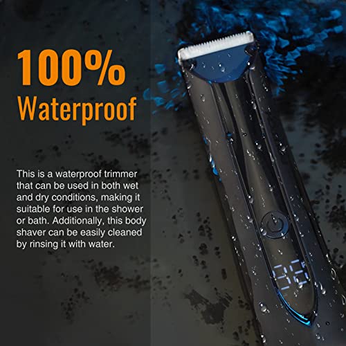 Body Hair Trimmer with Ceramic Blade, Rechargeable Cordless Trimmer R520097