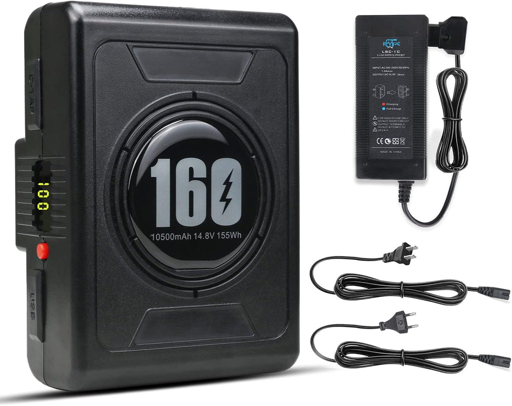 10500mAh Gold Mount Battery with D-tap Charger and Cable B121300