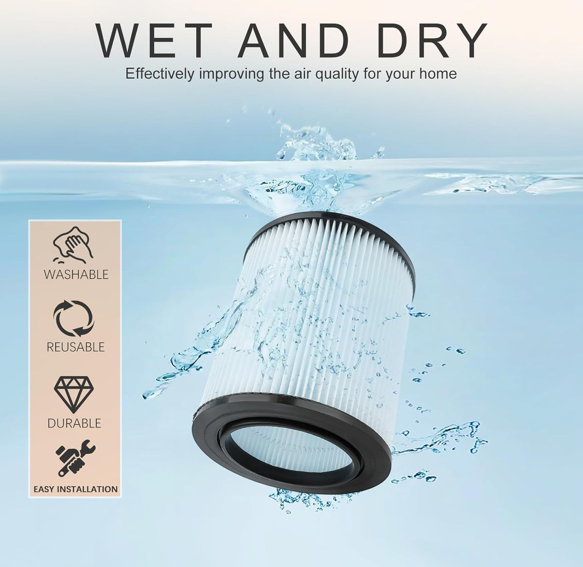 Filter for 16 Gallon Shop Vac I103388